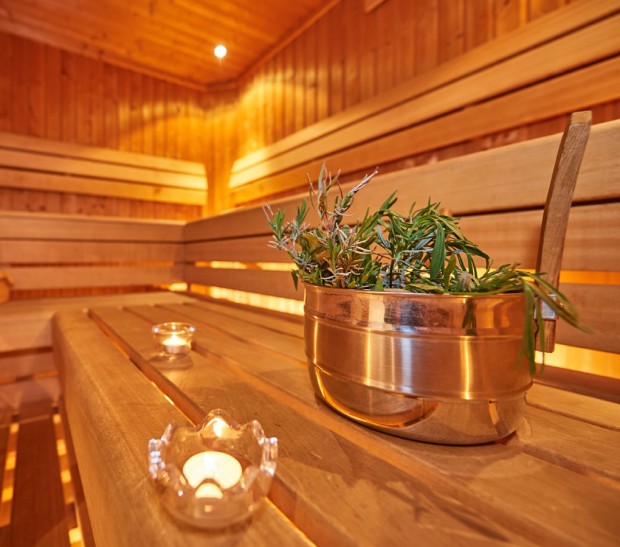Sauna im Appartementhaus